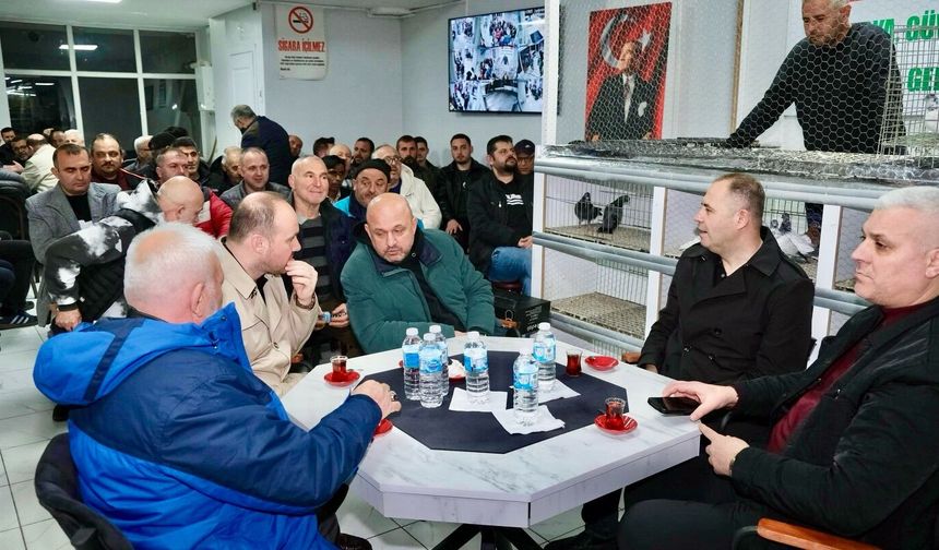 Başkan Bulut Kanarya ve Güvercin Severlerle Buluştu