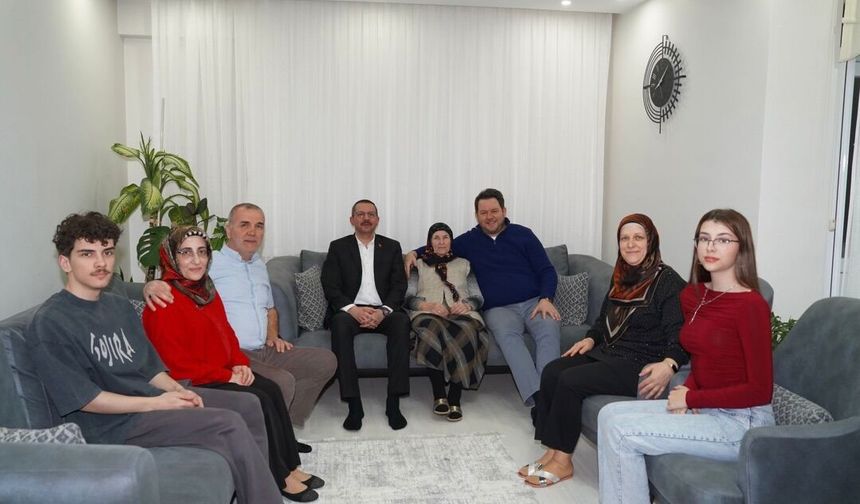 Kaymakam Özderin’den Şehit Ailesine Ziyaret