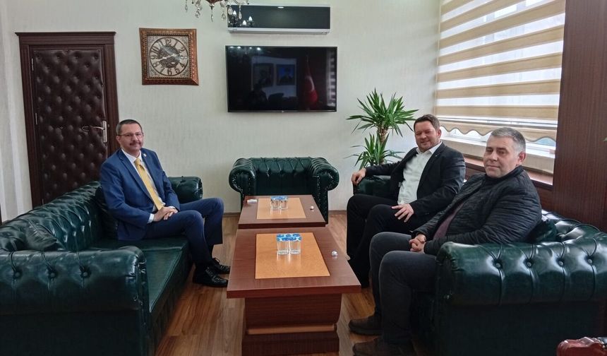 Başkan Talay’dan Kaymakam Özderin’e Ziyaret