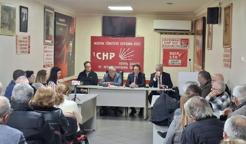 CHP Lüleburgaz’da Haftalık Toplantı Yapıldı
