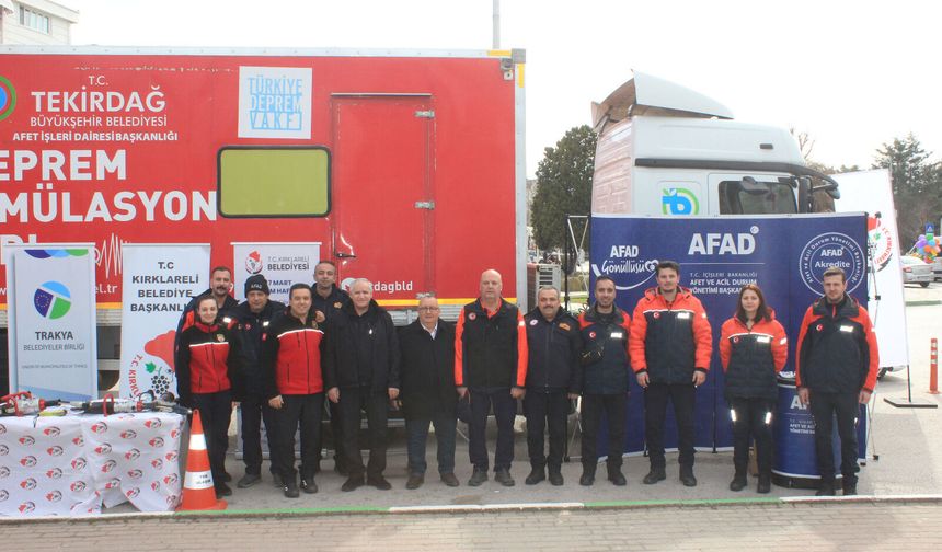 1-7 Mart Deprem Haftası Kapsamında Kırklareli’nde Farkındalık Etkinliği Düzenlendi