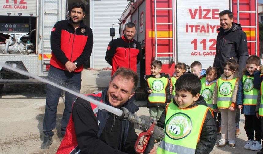 Miniklerden İtfaiye Ziyareti