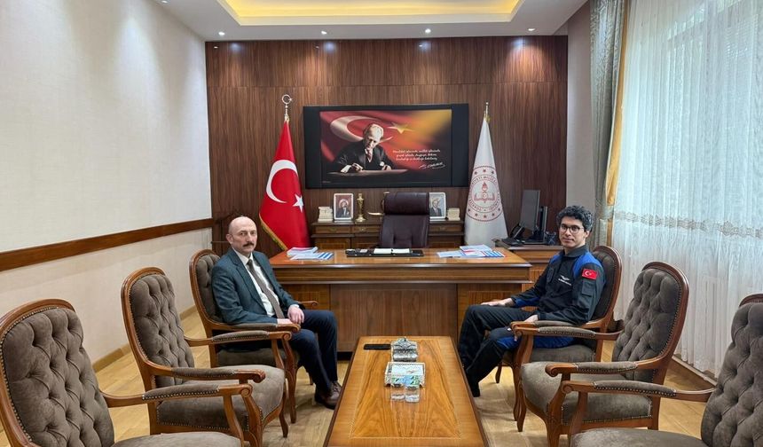 Astronot Atasever’den Müdür Altınöz’e Ziyaret