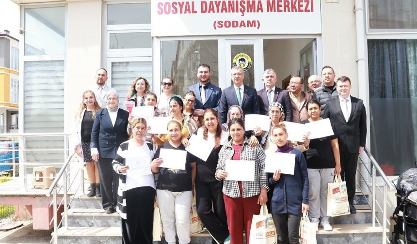 Babaeski’de Teşvik Kursu Kursiyerlerine Sertifika