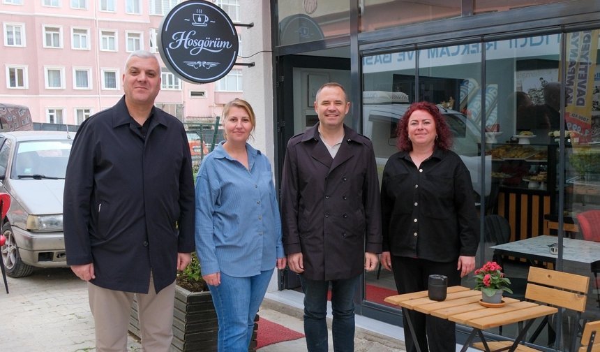 Başkan Bulut’tan Yeni Açılan Kafeye Ziyaret