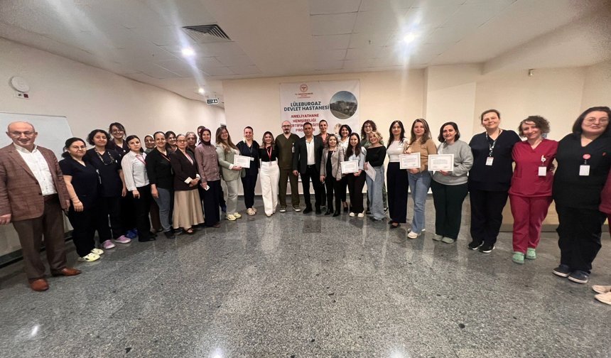 Lüleburgaz’da Ameliyathane Hemşireliği Eğitimi Tamamlandı