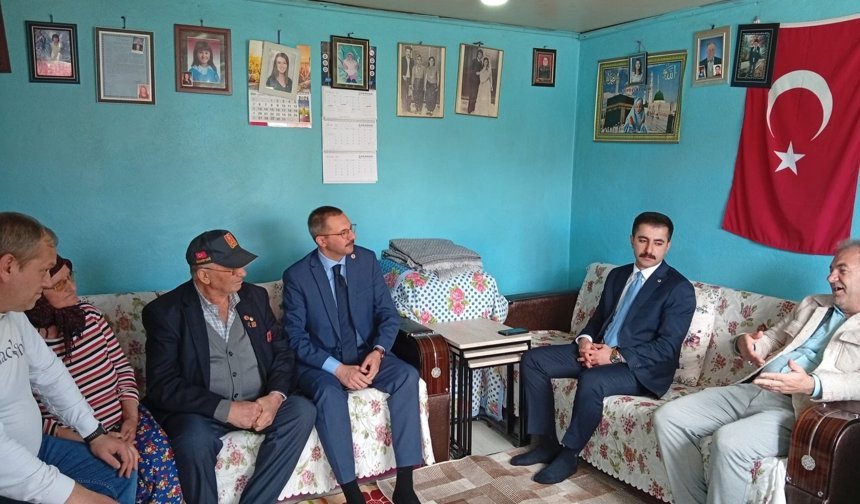 Kaymakam Özderin’den Gazilere Hane Ziyareti