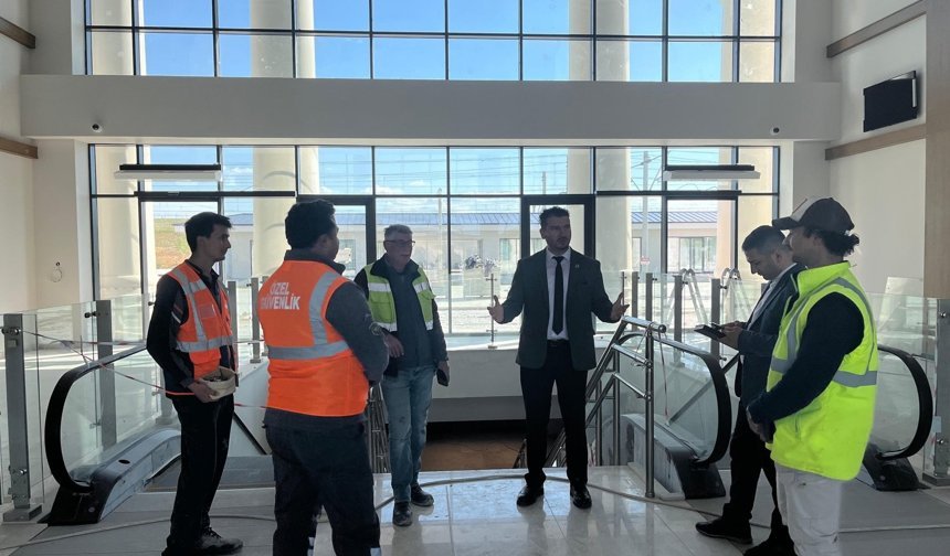 Başkan Yayla, Babaeski Garı İnşaatında İncelemelerde Bulundu