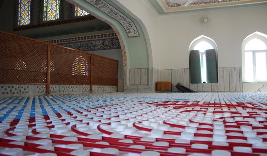 Vize’de Merkez Camii’ne Doğalgaz ve Yerden Isıtma Dönüşümü