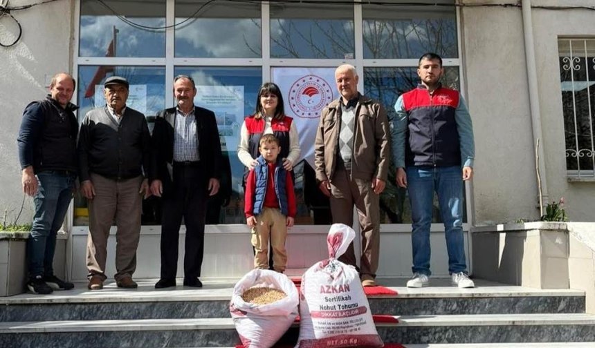 Kırklareli'de aspir ve nohut tohumları üreticiyle buluştu