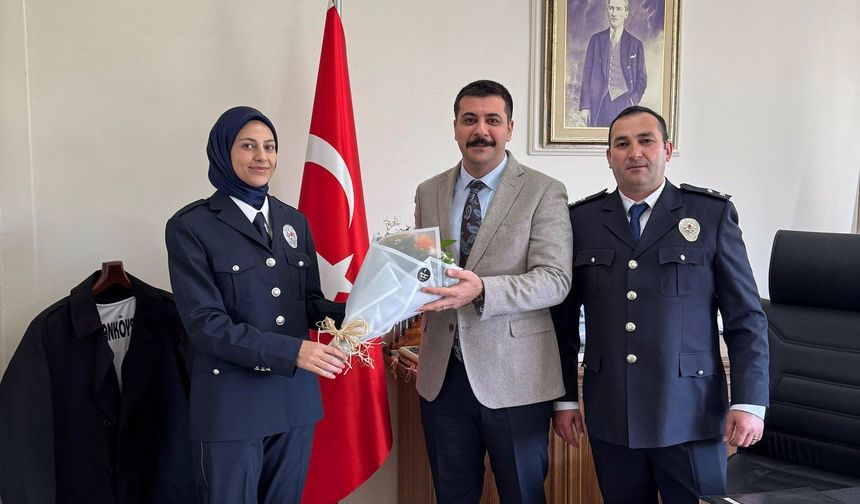 Pehlivanköy Kaymakamı Yıldız’a Polis Haftası Ziyareti