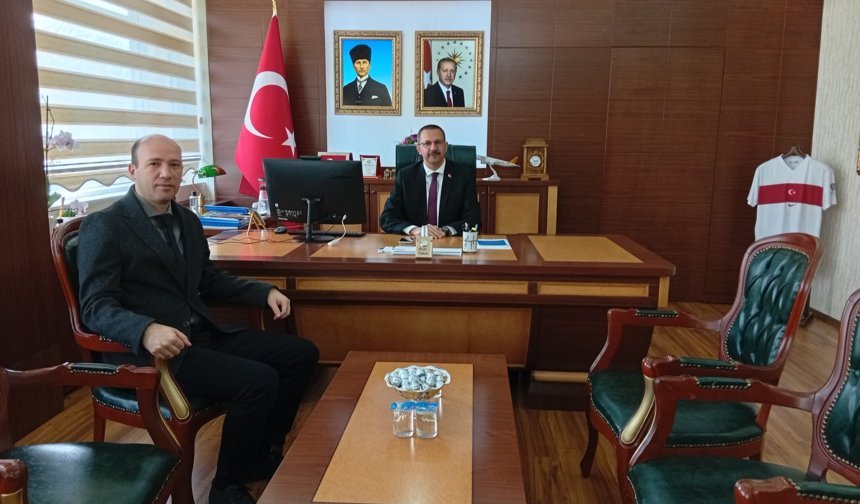 Tapu Müdürü Keser’den Kaymakam Özderin’e Ziyaret