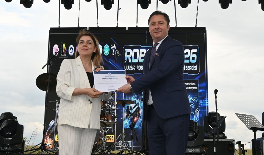 ROBOTRAK’26’ya Destek Verenlere Teşekkür Belgesi