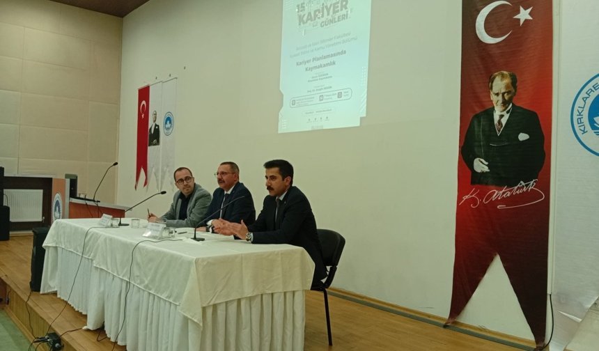 Kaymakam Özderin Kariyer Günleri’ne Katıldı