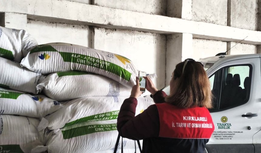 Kırklareli’nde Gübre Bayilerine Sıkı Denetim