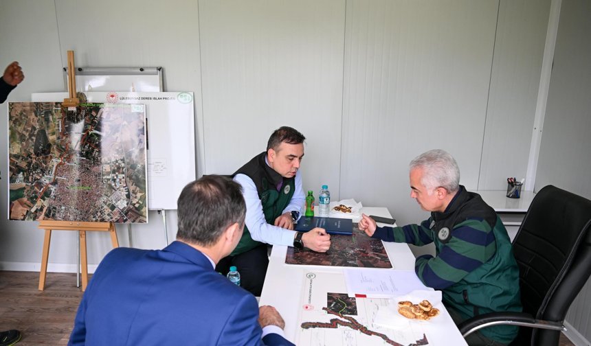Vali Turan Dere Islahı Çalışmalarını İnceledi