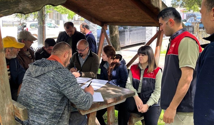 Çiftçilere Tarımsal Üretim Bilgilendirmesi Yapıldı