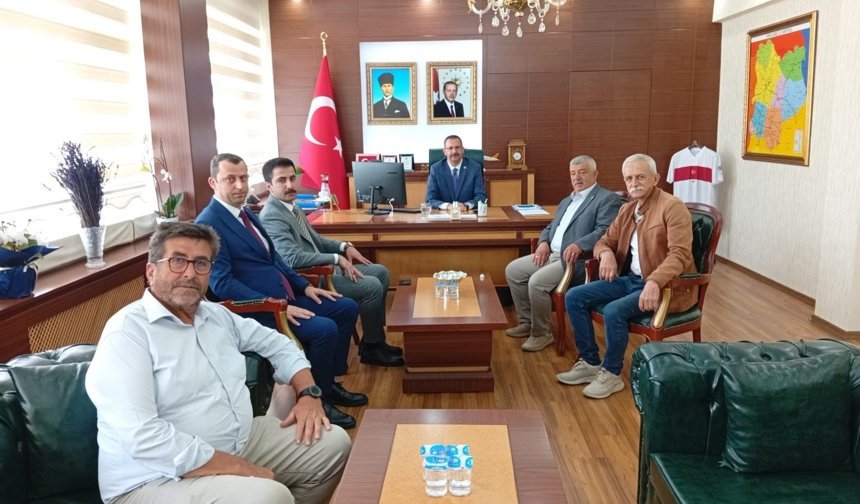 Yağlı Tohumlar Kooperatifinden Kaymakam Özderin’e Ziyaret