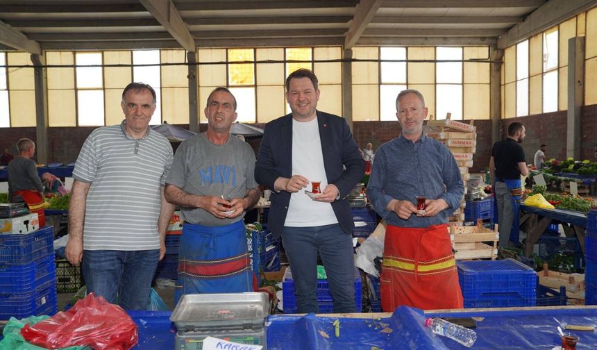 Başkan Talay’dan Pazar Ziyareti