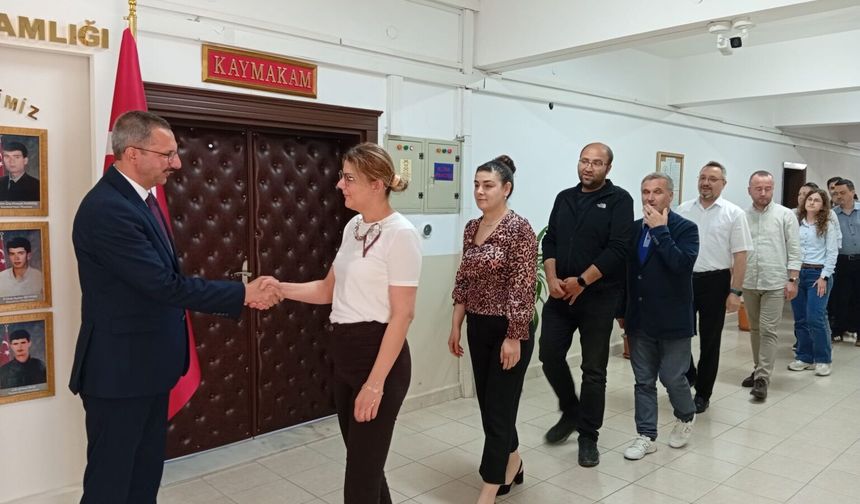 Kaymakam Özderin Personelle Bayramlaştı