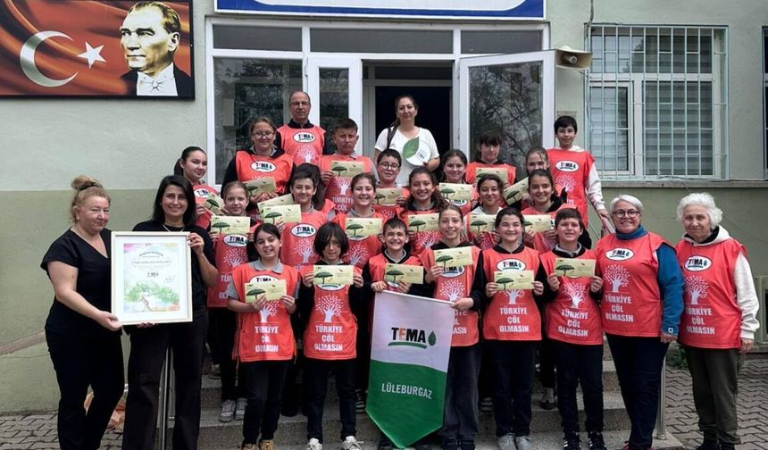 Büyükmandıra Cumhuriyet Ortaokulu TEMA Okulu Oldu