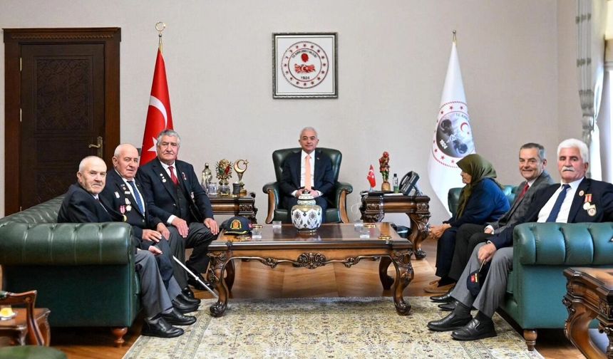 Şehit Annesi ve Gazilerden Vali Turan’a Ziyaret