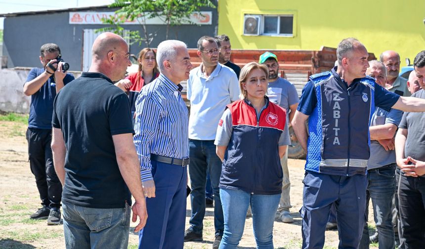 Vali Turan Kurban Kesim Alanında İncelemelerde Bulundu