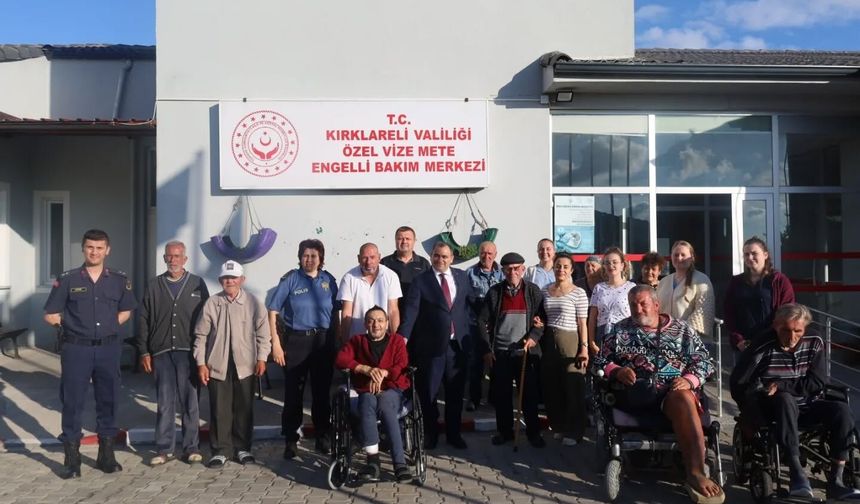 Kaymakam Balaban’dan Engelli ve Yaşlı Bakım Merkezi’ne Ziyareti