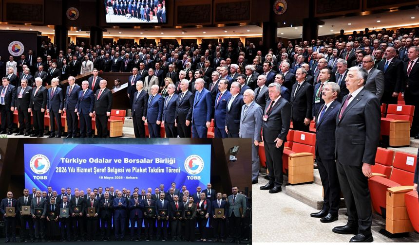 Kırklareli TSO Genel Sekreteri Çelik’e Hizmet Şeref Belgesi