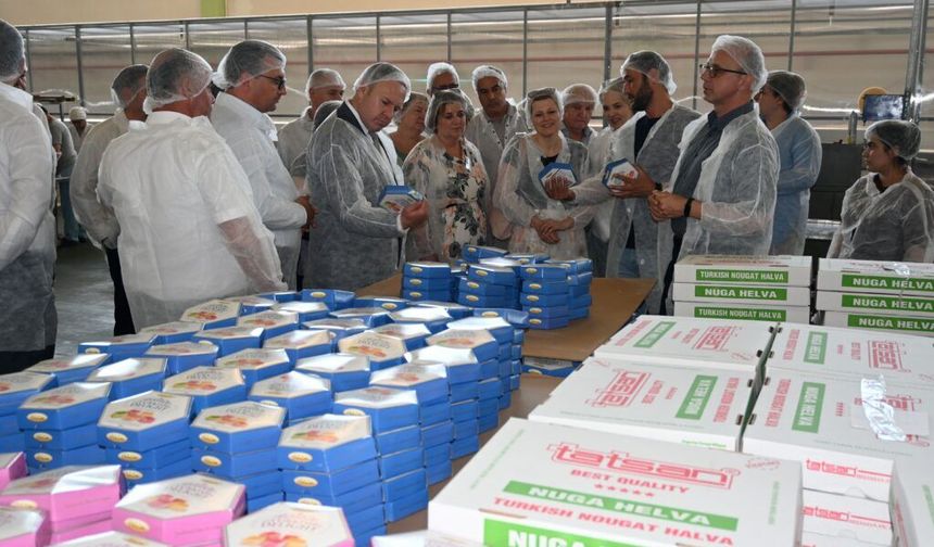 Macar Heyet Kırklareli’nde TATSAN Helva Fabrikası’nı Ziyaret Etti