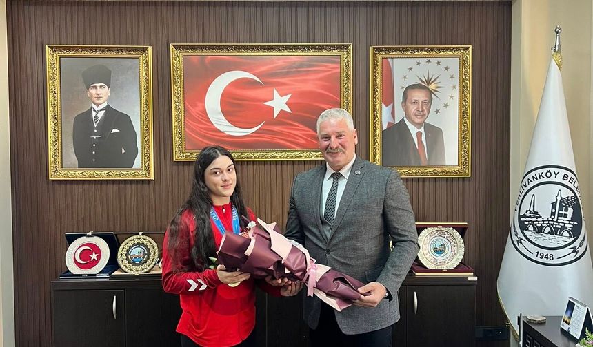 Avrupa Şampiyonu Tezcan’dan Başkan Hoşgör’e Ziyaret