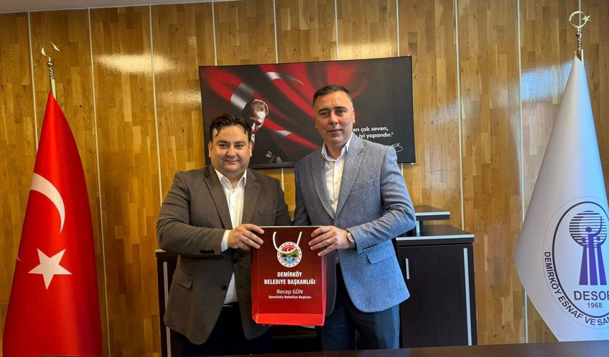 Başkan Gün’den Esnaf Odası Başkanı Şenay’a Ziyaret