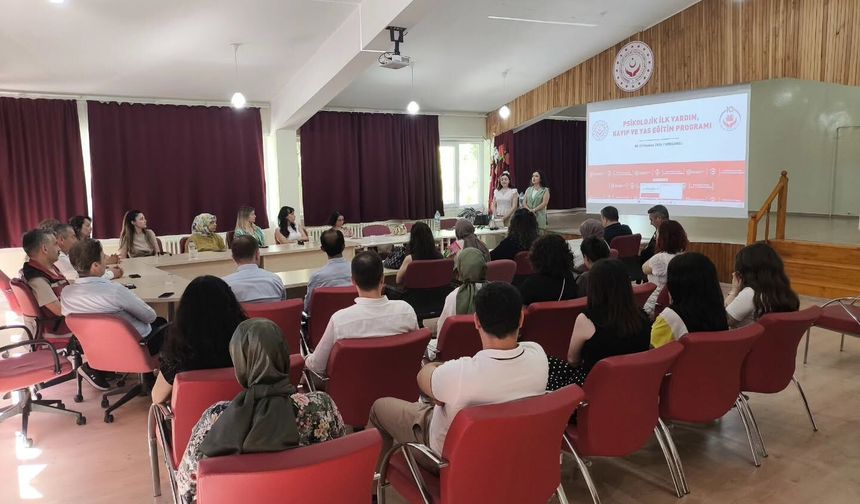 Kırklareli’nde Psikolojik İlk Yardım ve Yas Eğitimi Düzenlendi