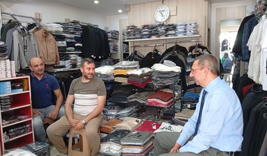 Kaymakam Özderin’den Esnaf Ziyareti