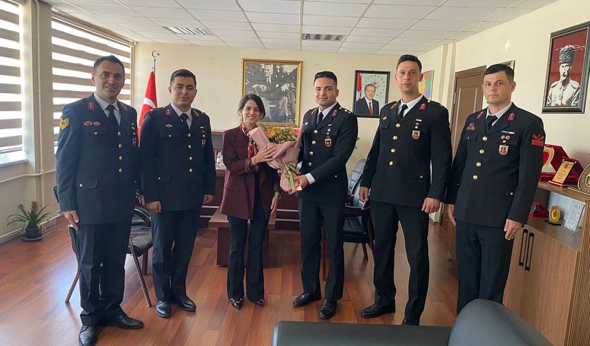 Jandarma Teşkilatından Kaymakam Ünlü’ye Ziyaret
