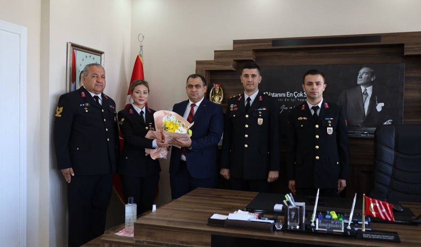 Jandarma Teşkilatından Kaymakam Balaban’a Ziyaret