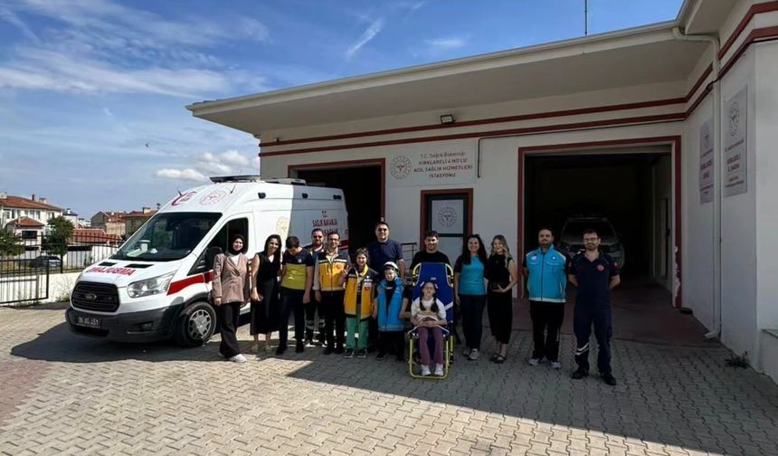 Özel Eğitim Öğrencilerinden 112 ve UMKE’ye Ziyaret
