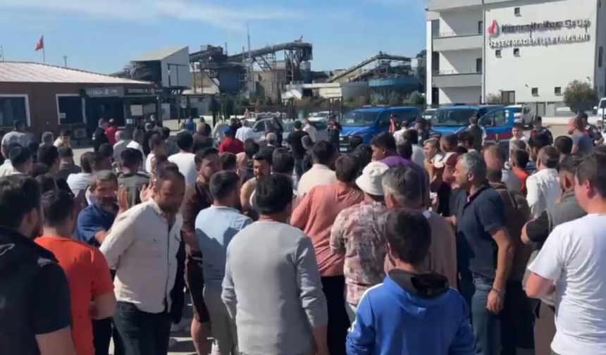 Edirne'de maden işçilerinin eylemi 13'üncü gününde