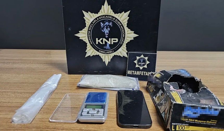 Babaeski’de 130 gram metamfetamin ele geçirildi: 2 tutuklama