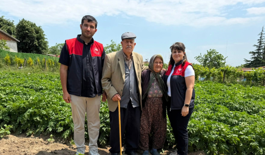 97 Yaşındaki Üreticiye Anlamlı Ziyaret
