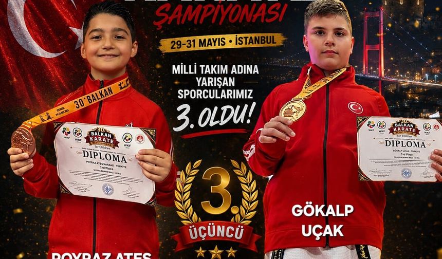Kırklareli’ne Balkan Şampiyonası’ndan Çifte Madalya
