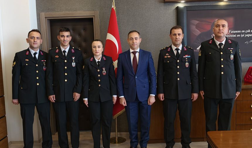 Jandarmadan Kaymakam Yıldız’a Ziyaret