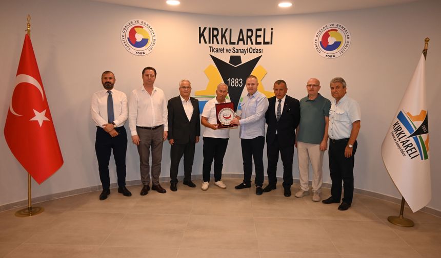 Kırklareli TSO'da RUBAFED Heyeti Ağırlandı