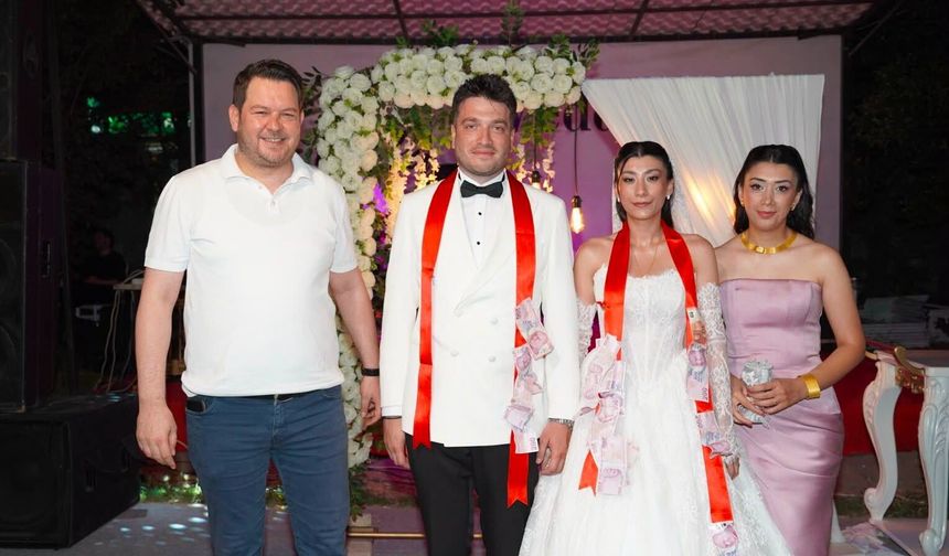 Başkan Talay, Berna ve Sami'nin Düğününe Katıldı