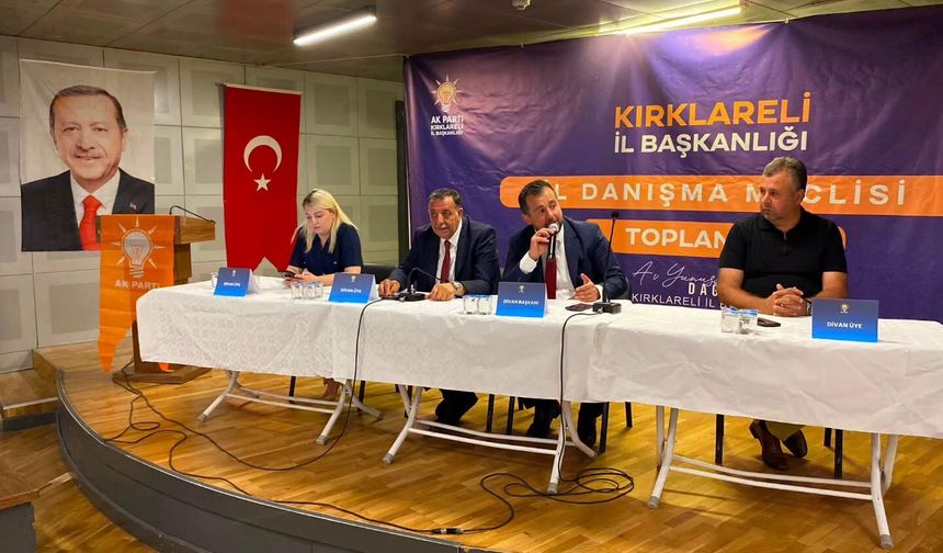 AK Parti Kırklareli’nde İl Danışma Meclisi Toplandı