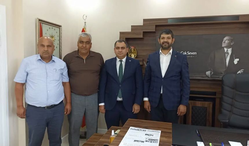 Kaymakam Balaban Konuklarını Makamında Ağırladı