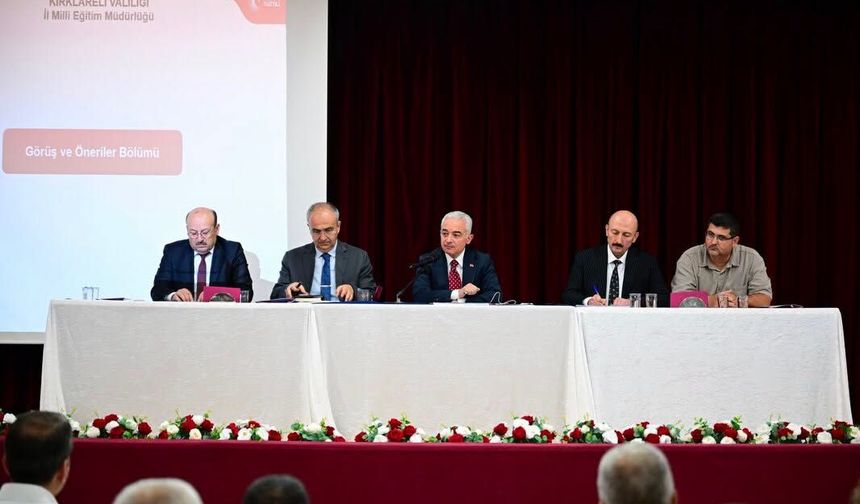 Kırklareli’nde Eğitim Yatırımları Değerlendirildi