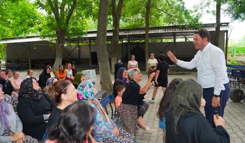 Başkan Talay, Poyralı'da Vatandaşlarla Buluştu