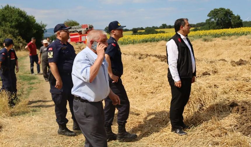 Kaymakam Balaban Yangın Bölgesinde İncelemelerde Bulundu