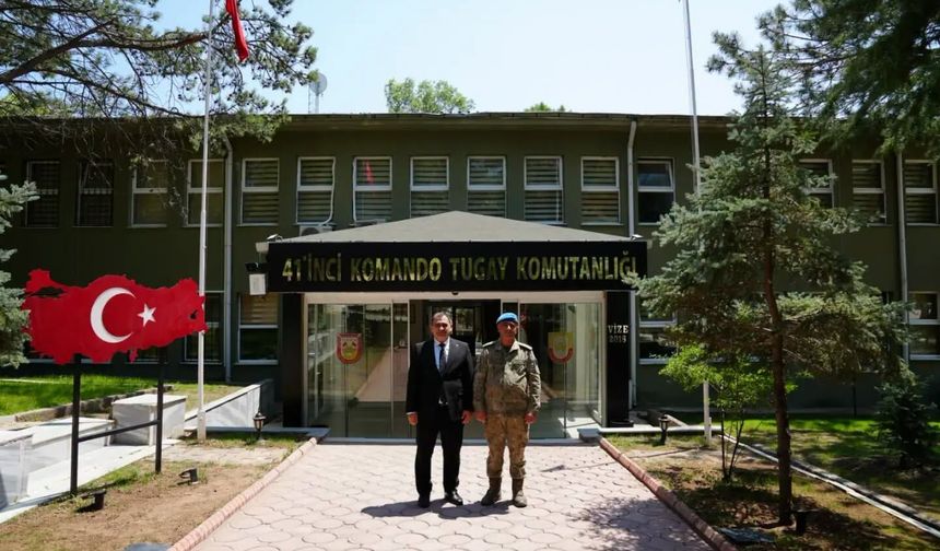 Kaymakam Balaban'dan 41. Komando Tugay Komutanlığına Ziyaret